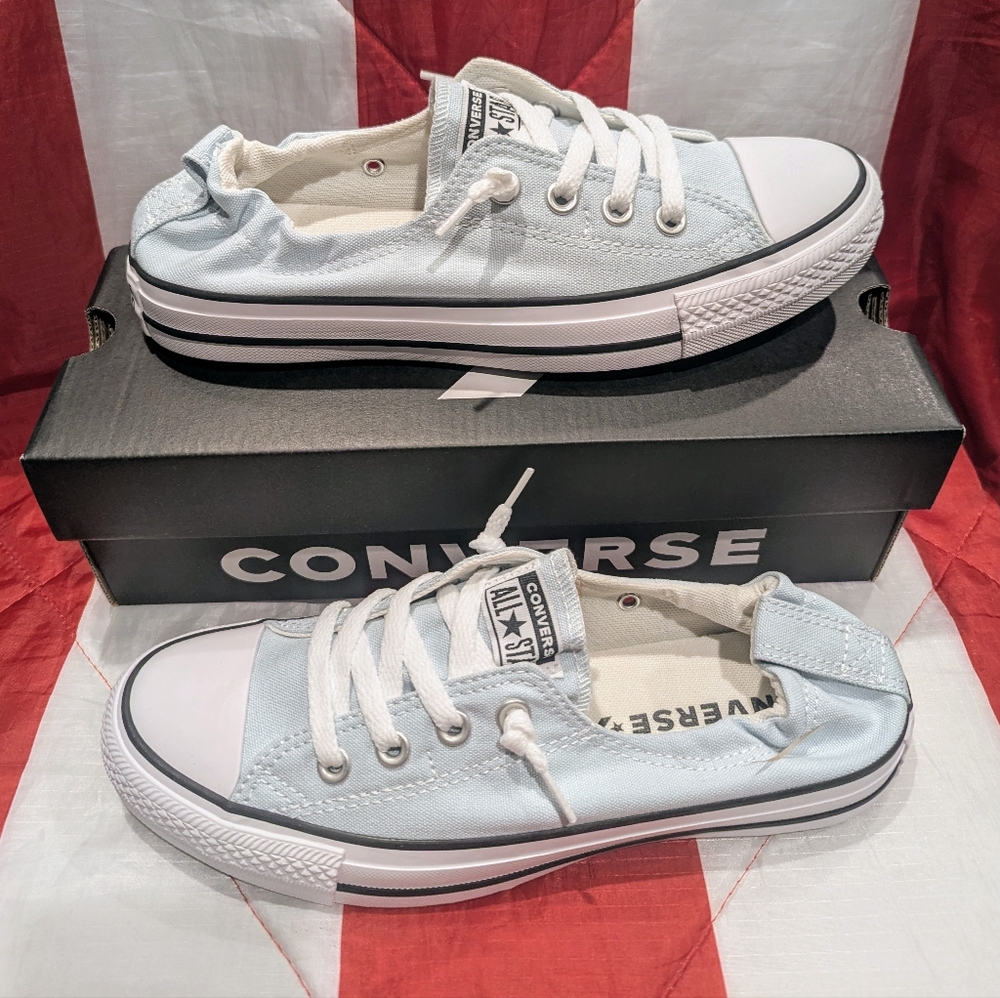NWT Converse Shoreline Light Blue Slip-On Shoes